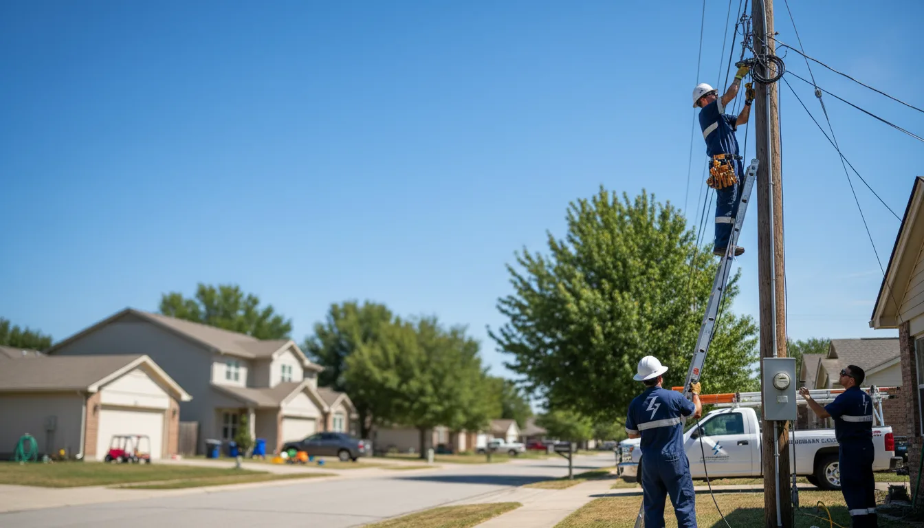 Residential electrician providing installation services in Roulette, PA